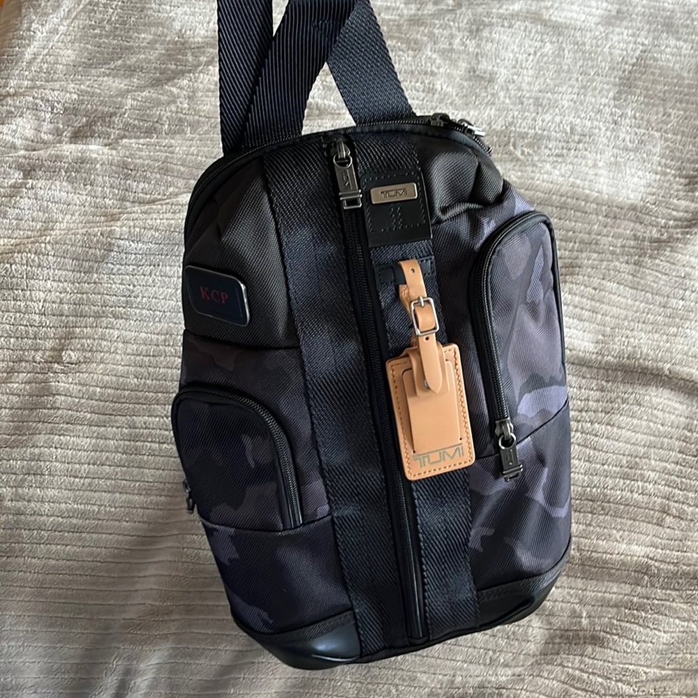 Tumi alpha bravo camo sling bag